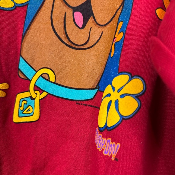 Vintage Scooby Doo Ohh Scooby Puff Print Crewneck Sweatshirt XL - Picture 3 of 9